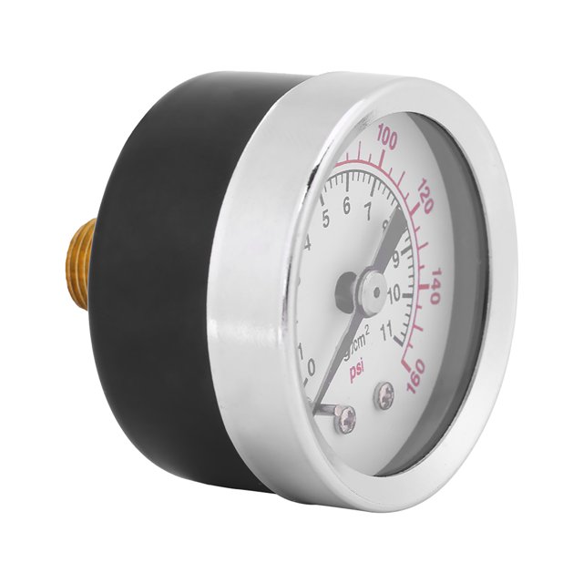 Manómetro de presión de 0 a 160 PSI 1/8 NPT Medidor de presión de agua, aceite y aire