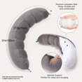 thumbnail image 3 of Almohada corporal Ailuteie Peallow, larga y redonda, para adultos, con soporte lumbar, 3 of 8