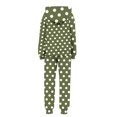 thumbnail image 5 of TEAJOPSUU Boys Girls Athletic 2 Piece Sweatsuits Soft Fleece Lined Pullover Hoodie & Joggers Solid Warm Activewear Clothing Sets for Kids 4-15 Years C-Olive Green, 5 of 5
