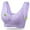 Purple, variant on Women Seamless Push Up Vest Bra Comfortable Sexy Wirefree Lace Bra