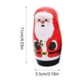 thumbnail image 3 of Japceit Santa Claus Nesting Dolls, 5-Layer Russian Wooden Stacking Toys, Traditional Holiday Christmas Gifts, Handcrafted Festive Decor for Office Home Collection, 3 of 6