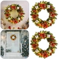 thumbnail image 4 of 2 Uds. 40CM Decoraciones Colgantes Navideñas Coronas Decorativas para Puertas PVC Con () Roja, 4 of 4