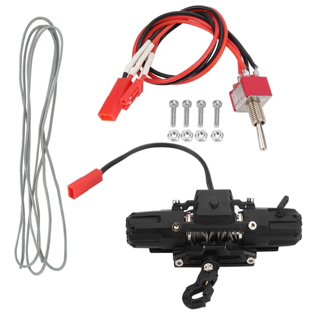 Cabrestante automático de alambre de doble Motor para coche RC de aleación de aluminio para TRX4/SCX10/90046/D90/D110