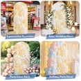 thumbnail image 6 of Yellow Flowers Arch Backdrop Cover, Spandex Fitted Wedding Arch Cover, Watercolor Summer Botanical Floral Round Top Stand Covers for Birthday Ceremony Bridal Shower Party Decor 4x1.65 Ft, 6 of 9
