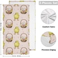 thumbnail image 2 of Easter Chick Baskets Hand Towels 2 PCS, Cute Colorful Egg Kitchen Towel Ultra Soft and Highly Absorbent,Decorative Fingertip Face Towel for Bathroom Hotel, 28.3"x14.4", 2 of 5