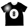thumbnail image 1 of Halloween Billiard Pool Ball Eight Costume Toddler T Shirt, 1 of 2