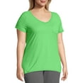 thumbnail image 3 of Just My Size Women's Plus-Size Hi-lo X-Temp Pocket Tee, 3 of 5