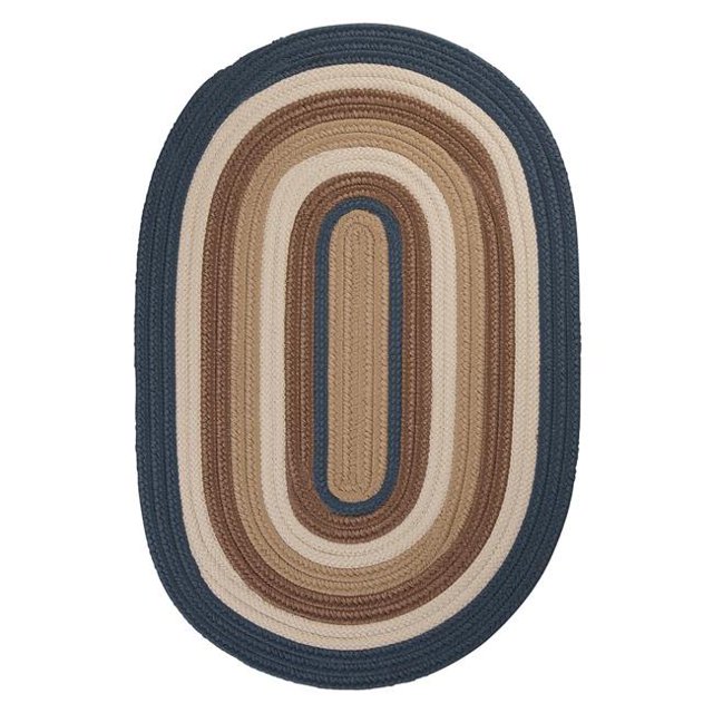 Colonial Mills BN59R096X120 8 x 10 ft. Brooklyn Traditional Oval Rug, Blue Haze