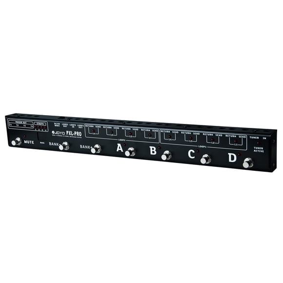 Controlador de pedal JOYO PXL-PRO de 8 canales y 8 bucles negro