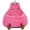 Red, variant on Rabbit-Shaped Plush Bean Bag Chair with Non-Slip Bottom, Detachable Faux Fur Cover & Supportive Foam Fill