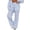 z-260618-1-Blue, variant on SNKSDGM Women's Plus Dress Pants Women Petite Short Length Slacks Linen Pants Women Petite Short Women's Casual Plaid Print Elastic Waist Drawstring Pants Comfy Trousers