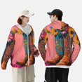 thumbnail image 4 of Daiia Cowboy Boots With Flowers UPF 50+ Sun Protection Hoodie Jacket Lightweight Long Sleeve Sun Shirt for Women Men with Pocket Hiking Outdoor-3X-Large, 4 of 7