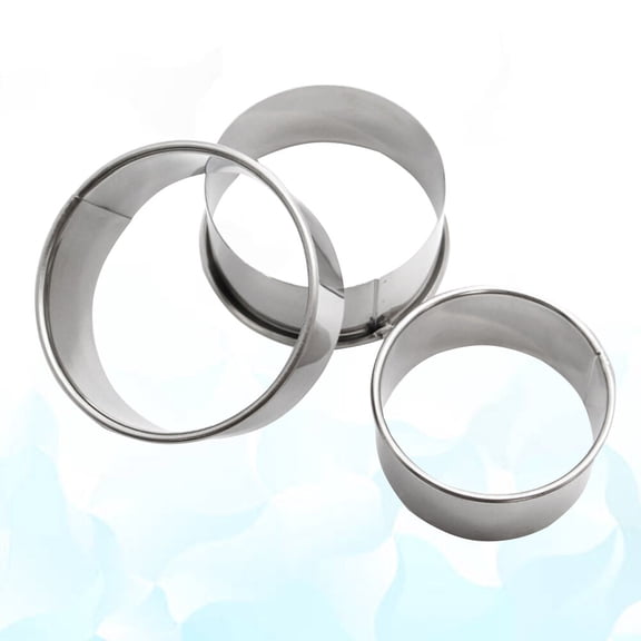 CATIEBYE Stainless Steel Dumpling Wrapper Mold Silver 3Pcs