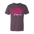 thumbnail image 2 of I Wear Pink for My Mom Survivor Awareness Mens Premium Tri Blend T-Shirt, Vintage Purple, Medium, 2 of 3