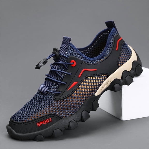 Lightweight Breathable Mesh Non-Slip Hiking Sports Shoes for Men