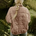 thumbnail image 6 of SUYIDA Quilted Jackets for Women Casual Puffer Jacket Lightweight Stand Collar Coats Padded Coat Warm Comfy Outwear, 6 of 8