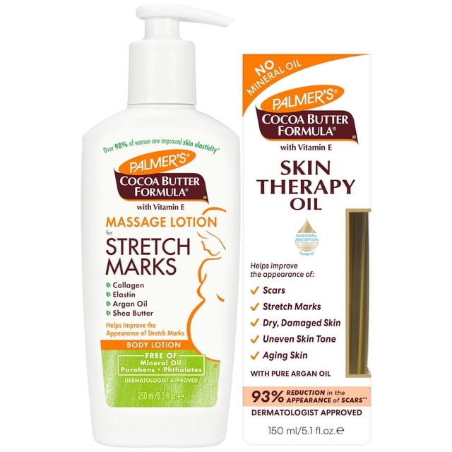 Paquete de cuidado de la piel durante el embarazo Palmer's Lotion & Oil
