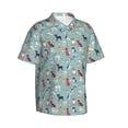 thumbnail image 2 of Daiia Animal Dog Hawaiian Shirt for Men Gentle Cotton Regular Short Sleeve Casual-XX-Large, 2 of 9