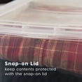 thumbnail image 6 of Inspired Essentials 17 Qt. Plastic Storage Bins with Lids, Stackable Storage Containers, Totes, 6Pk, 6 of 12