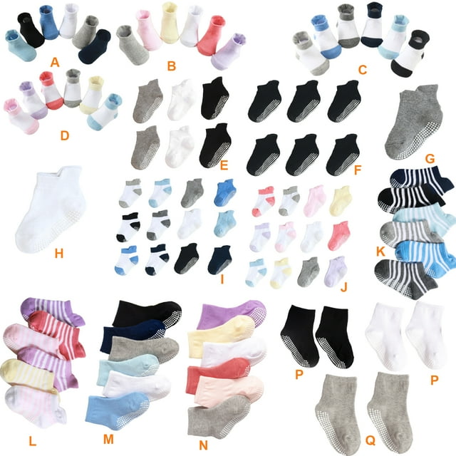 6 Pcs Bas Chaussettes pour Enfants avec Belle Élasticité Port Confortable Style Simple Bonne Fabrication Bas Garder au Ras Moyen Fille 8-10