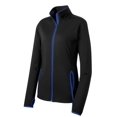 thumbnail image 5 of Sport-Tek Women's Stretch Contrast Full-Zip Jacket, 5 of 6