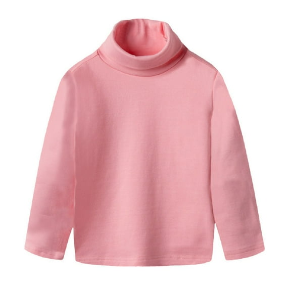XBASW 1-10Y Boys Girls Turtleneck T-Shirts Long Sleeve Soft Cotton Tees Tops Fall Winter Warm Bottoming Shirt for Baby Toddler Kids