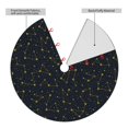 thumbnail image 2 of Sikiie Constellation 30-48 inches {designName} Print Christmas Tree Skirt Snowman Xmas Tree Skirt with Edge Christmas Decorations for Holiday Party48", 2 of 7