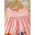 thumbnail image 4 of Infant Girls Dress 9 Months Girls Summer Dress 12 Months Girls Sleeveless Animals Print Dress Sundress Pink, 4 of 6