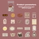 thumbnail image 4 of Juego de etiquetas de collage de patrón retro, pegatinas multiusos, pegatinas de la serie Hot Gold que se pueden utilizar para taza de agua, diario y Bloc de notas, 4 of 6