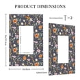 thumbnail image 3 of Balery Wildflowers for Duplex Wall Plates Kit, Electrical Outlet Covers, Standard Size 1-Gang 5.0" x3.0", Electric Receptacle Plug Covers-Style U, 3 of 6