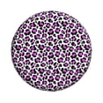 thumbnail image 3 of Rv Spare Tire Cover 15 inch - leopard print pink cute stylish Tire Covers for Trailers, Adjustable Camper Spare Tire Cover, 3 of 7