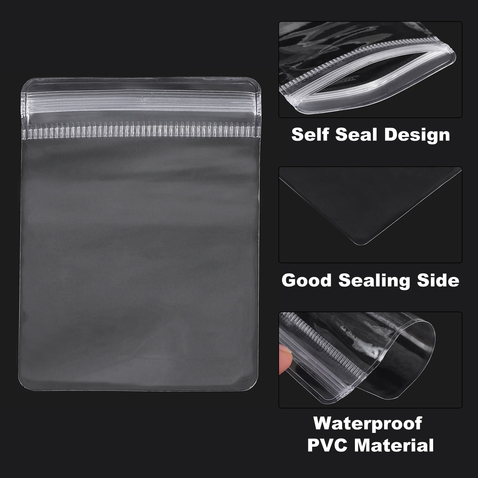 Unique Bargains Jewelry Bags Self Seal Pouches for Necklace Ring Packaging 2.4"x3.1"