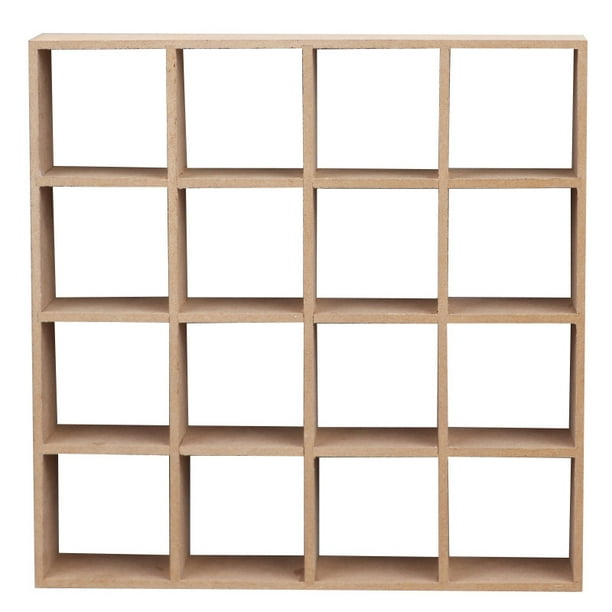 Estante de almacenamiento en miniatura, casa de muñecas de madera MDF a escala 1:12