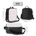 thumbnail image 2 of Gaeub Cute Rabbit print Lunch Box Large capacity Lunch Bag Leakproof Cooler Tote Bag Organizer with Adjustable Shoulder Strap, 2 of 7