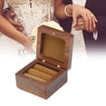 thumbnail image 1 of ANGGREK Proposal Accessory,Wooden Ring Holder,Wood Ring Box Jewelry Storage Display Case Organizer For Proposal Wedding Ceremony, 1 of 8