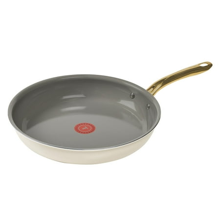 T-fal Preserve Ceramic Nonstick Cookware, Frypan, 12.5 Inch, Almond Butter
