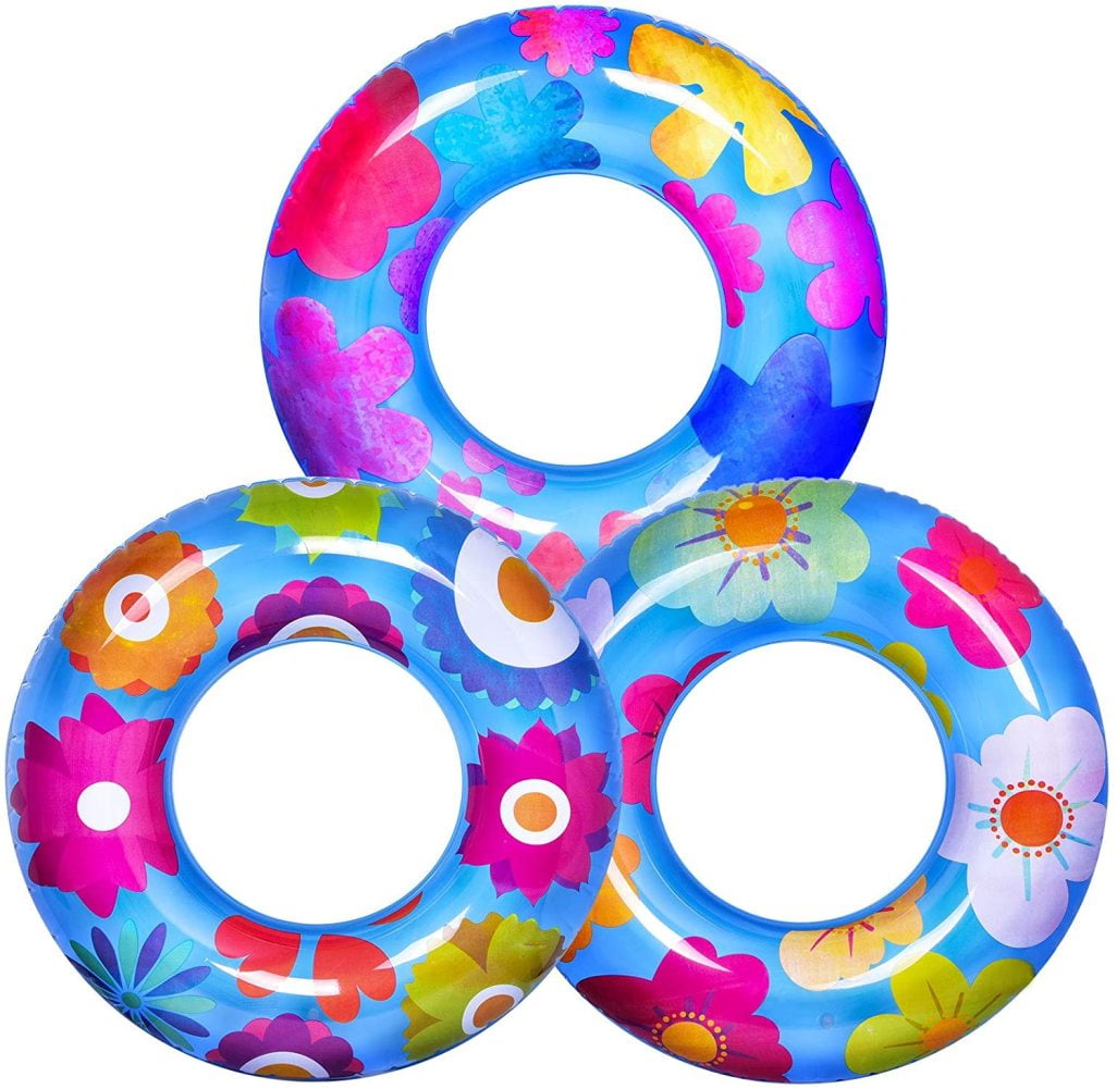 2 Pack summer sea Details about   Inflatable Transparent Ring Swim Tube #59242 Color May Very 