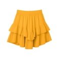 thumbnail image 6 of JYnXIANTI Womens Mini Skirts Casual Boho Ruffle Tiered Skirts Flowy Soft High Waisted Golf Tennis Skirts Summer Clothes, 6 of 7
