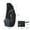 Black, variant on Men Women Foldable Sling Bags Shoulder Chest Backpack Crossbody Daypack for Cycling Walking Hiking