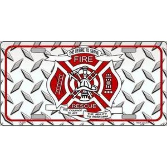 Fire Rescue License Plate