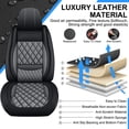 thumbnail image 6 of HQBQBUG Seat Covers for Cars Fit for Mitsubishi Outlander Sport 2011-2025 Full Set 5 Seats Waterproof Seat Covers,Premium Leather Car Seat Protector(Black Grey,5 Seats), 6 of 10