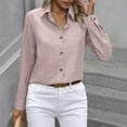thumbnail image 2 of TYGHBN Women's Button Down Shirts Long Sleeve Collared Classic Dress Shirts Casual Work Blouses Tops Athletic Wear Women Women's Summer Shirts Exercise Wear Cute Summer Tops Short Sleeve Running, 2 of 5