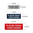 thumbnail image 2 of Basic Please Wash Your Hands Sign (White/Red) - Medium, 2 of 5
