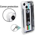 thumbnail image 3 of FAteamll Case for iPhone 13 Mini, Matte Finish Heavy Duty Soft Back Cover with Reinforced Corners TPU Soft Bumper Retro Cassette Tape Case Compatible with iPhone 13 Mini 5.4 Inch, 3 of 7