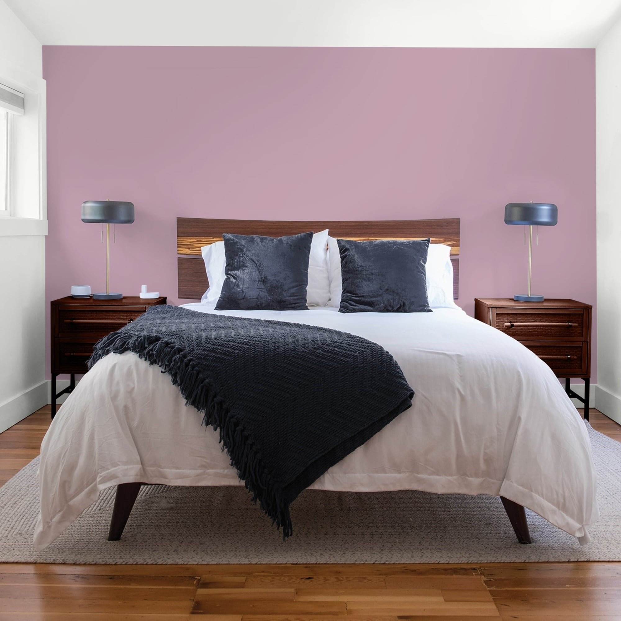 Glidden HEP Ashberry / Purple, Flat Interior Paint with Primer, 1 Gallon