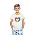 thumbnail image 4 of Summer T-shirts for Kids 3-14 Years Soft Tshirts Short Sleeve Colorblock Boys Girls Crew Neck Base Tee Shirt (13 Years, Yellow 06), 4 of 6