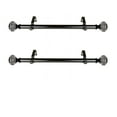 thumbnail image 2 of Quance 1" dia. Single Curtain Side Rod 12-20 inch long (Set of 2) - Black, 2 of 2