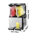thumbnail image 5 of VEVOR 110V Slushy Machine 20L Double Bowl Margarita Frozen Drink Maker 900W Automatic Clean Day and Night Modes for Supermarkets Cafes Restaurants, 5 of 9