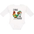 thumbnail image 3 of Inktastic Farmer I Rule The Roost Rooster Boys or Girls Long Sleeve Baby Bodysuit, 3 of 5