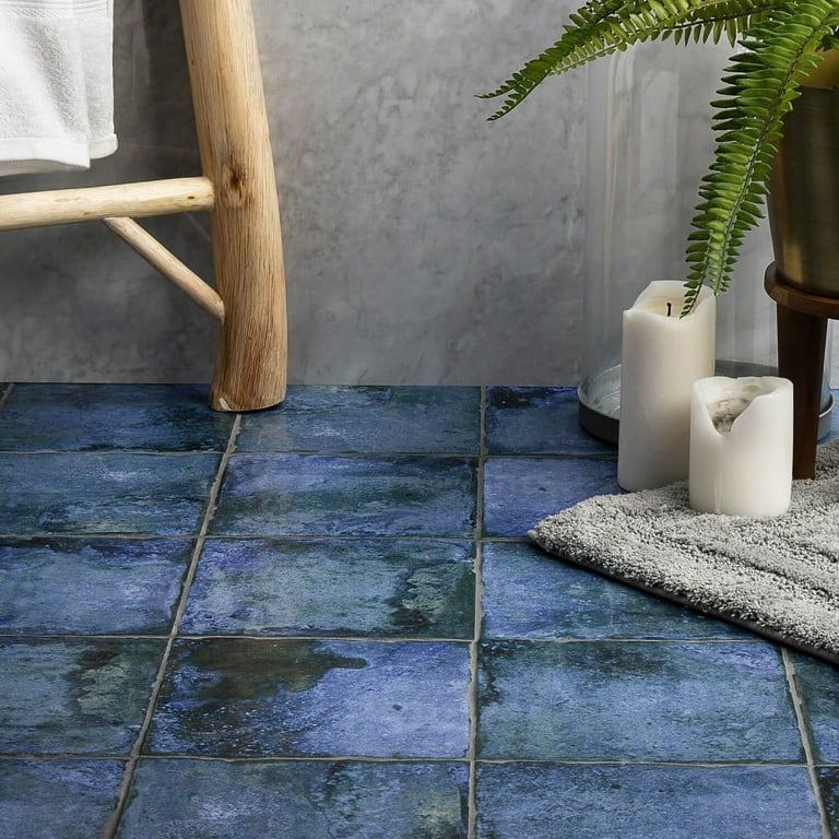 Bond Tile Harbour Blue 8 in. x 8 in. Matte Ceramic Floor and Wall Tile (25 Pieces 10.76 Sq. Ft. / Box) Bond Tile Harbour Blue 8 in. x 8 in. Matte Ceramic Floor and Wall Tile (25 Pieces 10.76 Sq. Ft. / Box)
